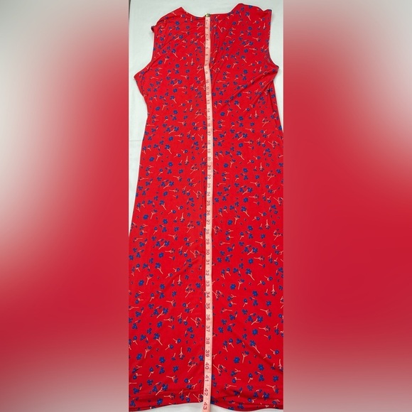 Banana Republic Print Twist Faux Wrap Sleeveless Dress Size Medium - Picture 8 of 8